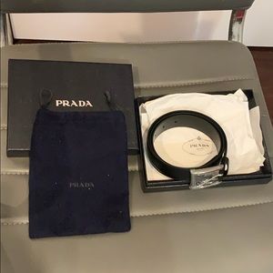 Prada leather belt
